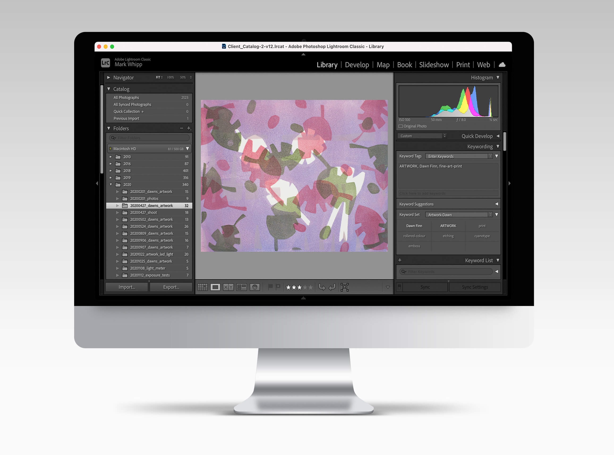 Lightroom app on a Mac