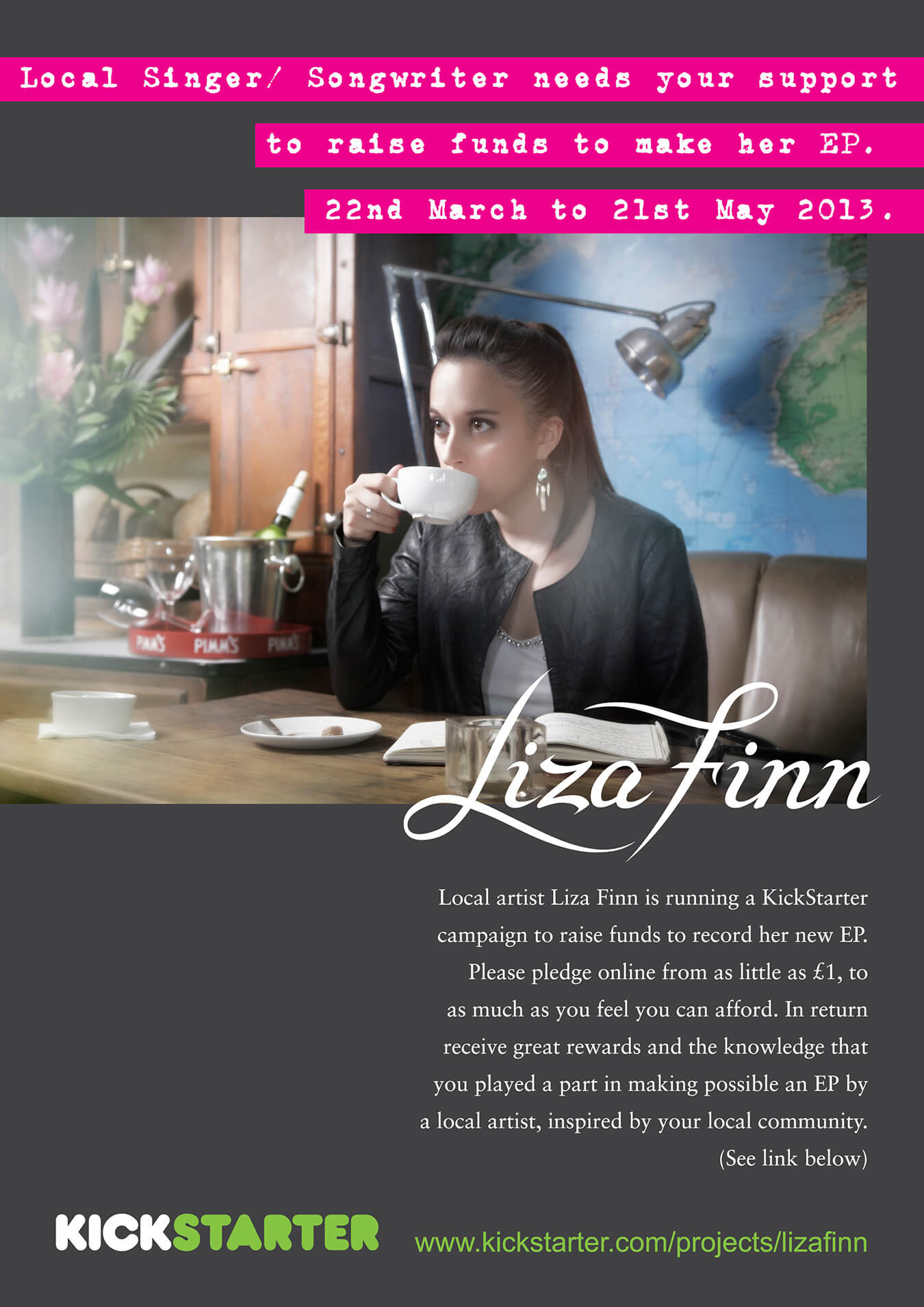 Liza Finn Kickstarter Poster