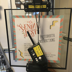 wedding photo booth setup