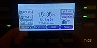yealink screen